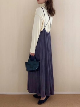 「AmbreNeige」｜「アイテム（パンプス）」を使った、𝚍𝚊𝚛𝚊.さん（レディース・163cm）の秋コーディネート