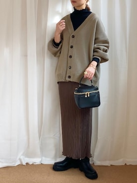 𝚍𝚊𝚛𝚊.さん（レディース・163cm）の冬コーディネート