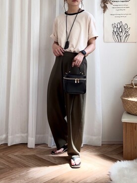 𝚍𝚊𝚛𝚊.さん（レディース・163cm）の夏コーディネート