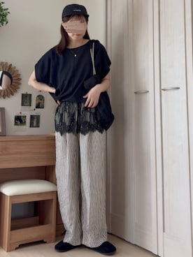 「ikka（イッカ）のアイテム」を使った、𝚍𝚊𝚛𝚊.さん（レディース・164cm）の夏コーディネート