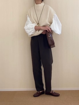 「インターファクトリー」｜𝚍𝚊𝚛𝚊.さん（レディース・163cm）の秋コーディネート