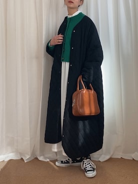 「Libra Cue（リブラ キュー）のアイテム（その他アウター）」を使った、𝚍𝚊𝚛𝚊.さん（レディース・163cm）の冬コーディネート
