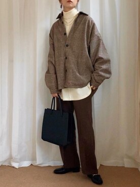 𝚍𝚊𝚛𝚊.さん（レディース・163cm）の冬コーディネート