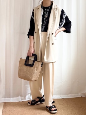 𝚍𝚊𝚛𝚊.さん(レディース・163cm)の夏コーディネート