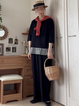 「DONOBAN（ドノバン）のアイテム」を使った、𝚍𝚊𝚛𝚊.さん（骨格ナチュラル・レディース・164cm）の夏コーディネート