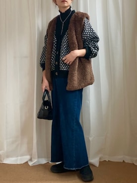 𝚍𝚊𝚛𝚊.さん(レディース・163cm)の冬コーディネート