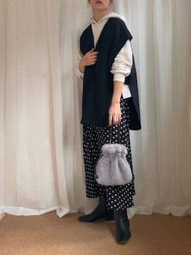 𝚍𝚊𝚛𝚊.さん（レディース・163cm）の冬コーディネート