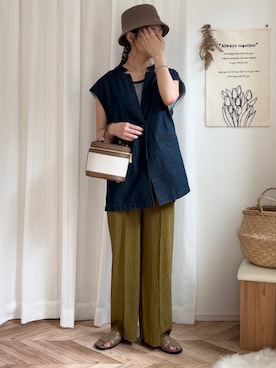 𝚍𝚊𝚛𝚊.さん（レディース・163cm）の夏コーディネート