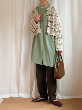 「Joie（ジョア）のアイテム」を使った、𝚍𝚊𝚛𝚊.さん（レディース・163cm）の春コーディネート