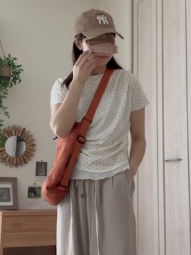 「ikka（イッカ）のアイテム」を使った、𝚍𝚊𝚛𝚊.さん（レディース・164cm）の夏コーディネート