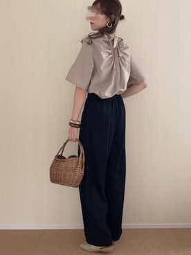 「アンブルネージュ」｜「アイテム（アクセサリー）」を使った、𝚍𝚊𝚛𝚊.さん（レディース・163cm）の夏コーディネート