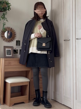 「アイテム（マウンテンパーカー）」を使った、𝚍𝚊𝚛𝚊.さん（レディース・164cm・30代）の冬コーディネート