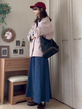 「OMNES（オムネス）のアイテム」を使った、𝚍𝚊𝚛𝚊.さん（レディース・164cm）の春コーディネート