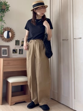 「RANAN（ラナン）のアイテム」を使った、𝚍𝚊𝚛𝚊.さん（レディース・164cm）の夏コーディネート