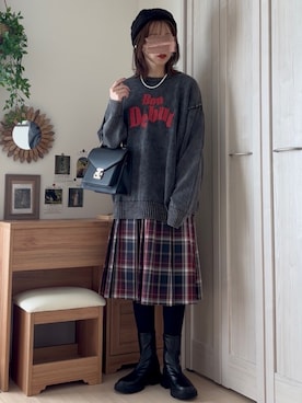 「アイテム（シューズ）」を使った、𝚍𝚊𝚛𝚊.さん（レディース・164cm）の秋コーディネート