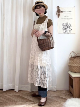 𝚍𝚊𝚛𝚊.さん（レディース・163cm）の春コーディネート