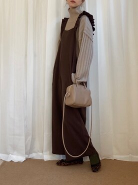 𝚍𝚊𝚛𝚊.さん（レディース・163cm）の冬コーディネート