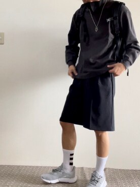 「PUMA（プーマ）のアイテム（スニーカー、シルバー系）」を使った、mimimi03さん（メンズ・171cm）の夏コーディネート