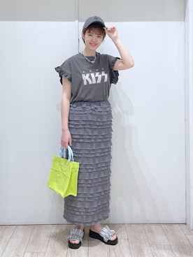 「アイテム（キャップ）」を使った、はっしーさん（レディース・158cm・20代）の春コーディネート