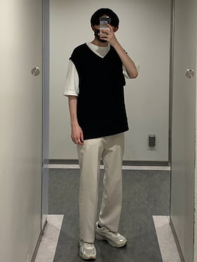 「H&M（エイチ・アンド・エム）のアイテム（リング）」を使った、かずちゃんさん（メンズ・174cm）の秋コーディネート