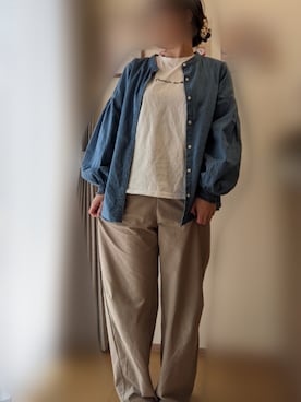 「アイテム（バレッタ/ヘアクリップ）」を使った、*sakura*さん（レディース・160cm・30代）の秋コーディネート