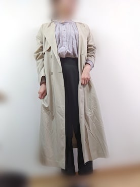 「NATURAL BEAUTY BASIC（ナチュラルビューティーベーシック）のアイテム（トレンチコート）」を使った、*sakura*さん（レディース・160cm）の春コーディネート