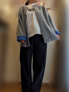 「アイテム（カーディガン/ボレロ）」を使った、*sakura*さん（レディース・160cm・30代）の冬コーディネート