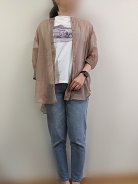 「Honeys（ハニーズ）のアイテム（その他トップス）」を使った、*sakura*さん（レディース・160cm）の春コーディネート