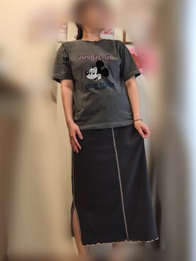 「AMERICAN HOLIC（アメリカンホリック）のアイテム（Tシャツ/カットソー）」を使った、*sakura*さん（レディース・160cm）の夏コーディネート
