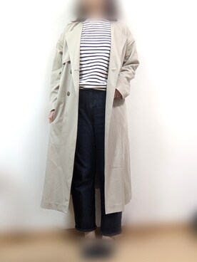 「NATURAL BEAUTY BASIC（ナチュラルビューティーベーシック）のアイテム（トレンチコート）」を使った、*sakura*さん（レディース・160cm）の春コーディネート
