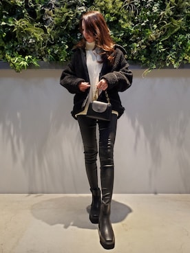 「COLONY 2139（コロニートゥーワンスリーナイン）のアイテム（その他アウター）」を使った、oharuさん（レディース・162cm）の冬コーディネート