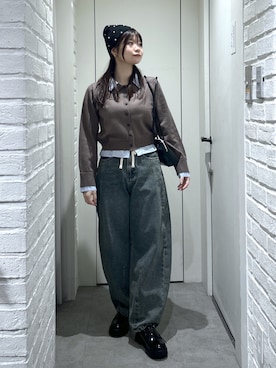 「FREE'S MART（フリーズマート）のアイテム（シューズ）」を使った、rikoさん（レディース・157cm）の冬コーディネート