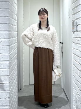 「FREE'S MART（フリーズマート）のアイテム（シューズ）」を使った、rikoさん（レディース・157cm）の冬コーディネート