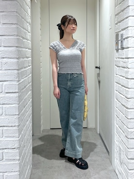 「FREE'S MART（フリーズマート）のアイテム」を使った、rikoさん（レディース・157cm）の夏コーディネート