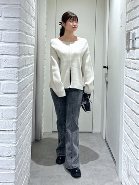 「FREE'S MART（フリーズマート）のアイテム（その他アウター）」を使った、rikoさん（レディース・157cm）の冬コーディネート