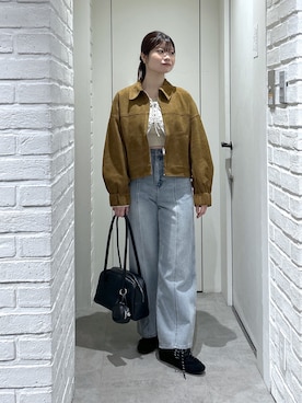 「FREE'S MART（フリーズマート）のアイテム（トートバッグ）」を使った、rikoさん（レディース・157cm）の秋コーディネート