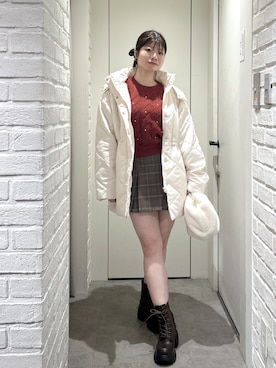 「FREE'S MART（フリーズマート）のアイテム（シューズ）」を使った、rikoさん（レディース・157cm）の冬コーディネート