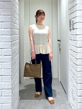 「FREE'S MART（フリーズマート）のアイテム」を使った、rikoさん（骨格ストレート・レディース・157cm）の夏コーディネート