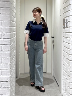 「FREE'S MART（フリーズマート）のアイテム（パンツ）」を使った、rikoさん（レディース・157cm）の春コーディネート