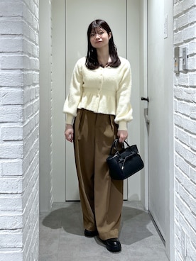 「大人ガーリー」｜rikoさん（レディース・157cm）の冬コーディネート