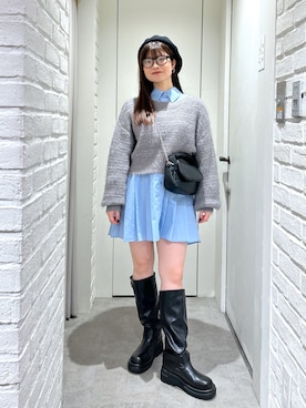 「FREE'S MART（フリーズマート）のアイテム（ハンチング/ベレー帽）」を使った、rikoさん（レディース・157cm）の秋コーディネート