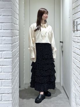 「FREE'S MART（フリーズマート）のアイテム（シューズ）」を使った、rikoさん（レディース・157cm）の春コーディネート