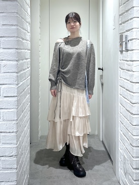 「FREE'S MART（フリーズマート）のアイテム（シューズ）」を使った、rikoさん（レディース・157cm）の冬コーディネート