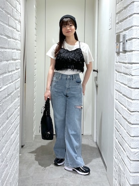 「大人カジュアルコーデ」｜「アイテム（ニットキャップ/ビーニー）」を使った、rikoさん（レディース・157cm）の秋コーディネート