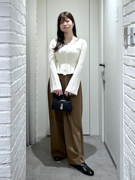 「FREE'S MART（フリーズマート）のアイテム（バッグ）」を使った、rikoさん（レディース・157cm）の春コーディネート