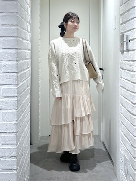 「FREE'S MART（フリーズマート）のアイテム（シューズ）」を使った、rikoさん（レディース・157cm）の冬コーディネート