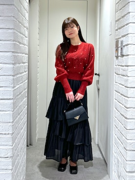 「FREE'S MART（フリーズマート）のアイテム（バレエシューズ）」を使った、rikoさん（レディース・157cm）の秋コーディネート
