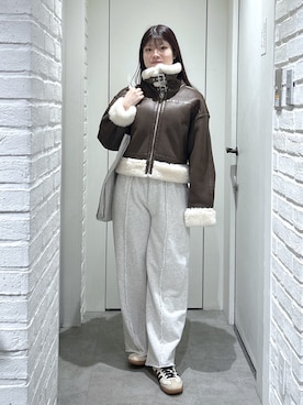 「FREE'S MART（フリーズマート）のアイテム」を使った、rikoさん（レディース・157cm）の冬コーディネート