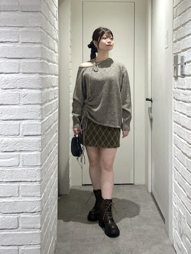 「FREE'S MART（フリーズマート）のアイテム（シューズ）」を使った、rikoさん（レディース・157cm）の冬コーディネート