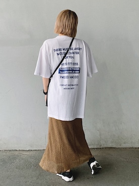 「JOURNAL STANDARD（ジャーナルスタンダード）のアイテム（Tシャツ/カットソー）」を使った、まりんさん（レディース・155cm）の夏コーディネート
